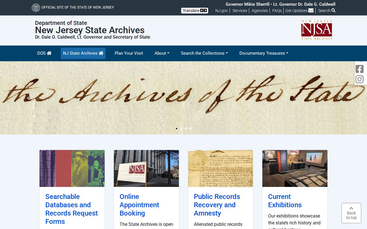 Montgomery Township residents directory New Jersey Archives research resources
