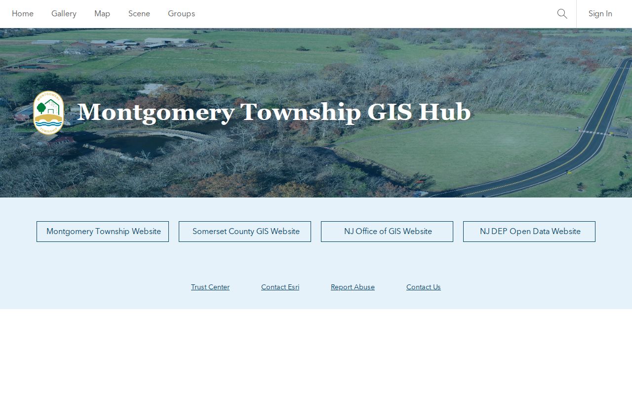 Montgomery Township ZIP code GIS Hub search